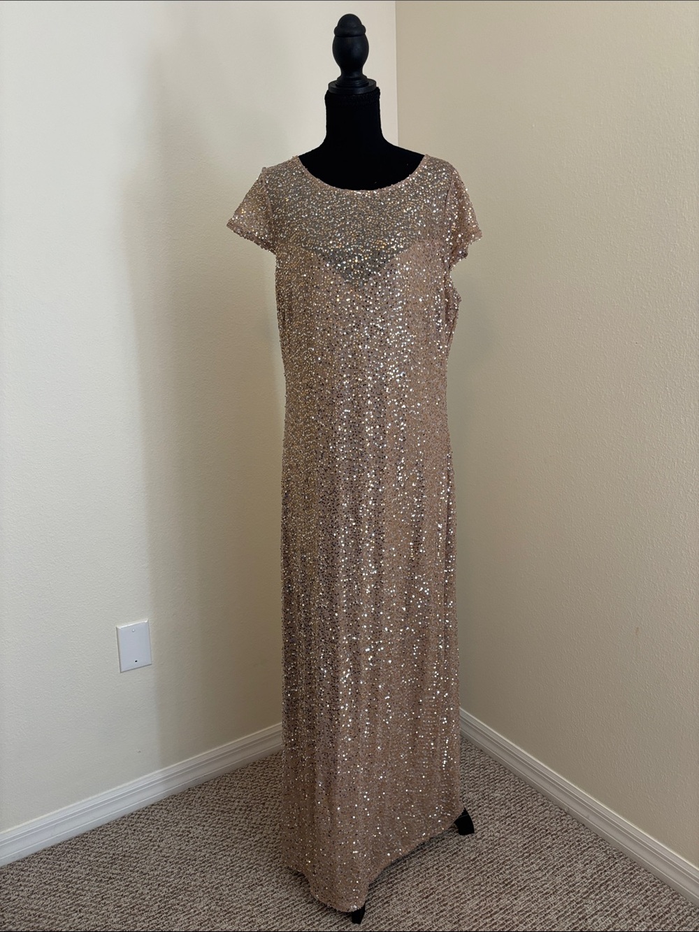 Tan full-length maxi mermaid